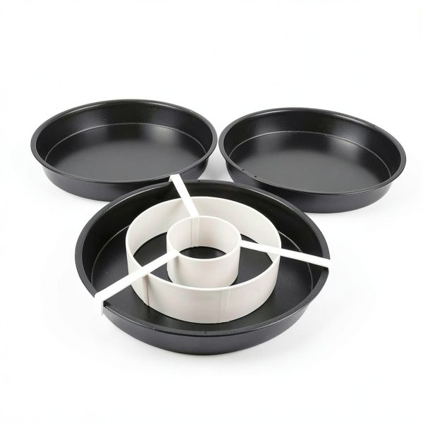 LoBake Non Stick Ring Mold Cake Pans 3 Set Bakers-1
