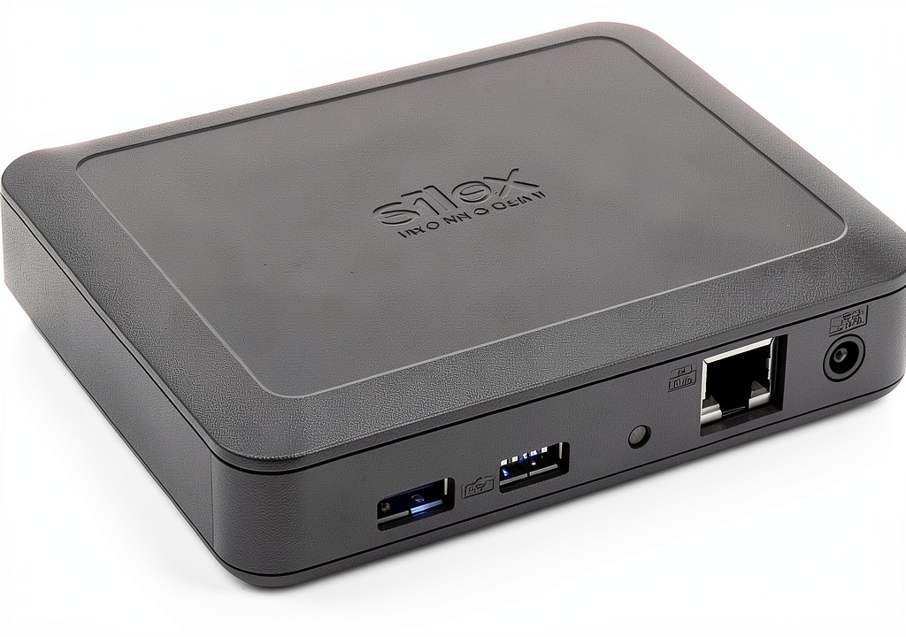 Installing Silex Technology DS-600-US Print Server on a wooden desk
