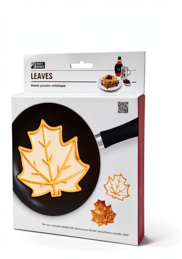 Monkey Business Maple Leaf Pancake Mold Silicone BPA Free-6