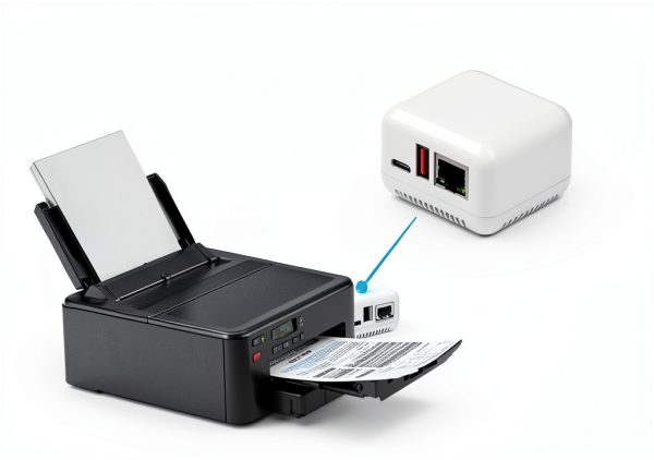 Yechiry Lan Print Share Server Wireless Printer Adapter-3