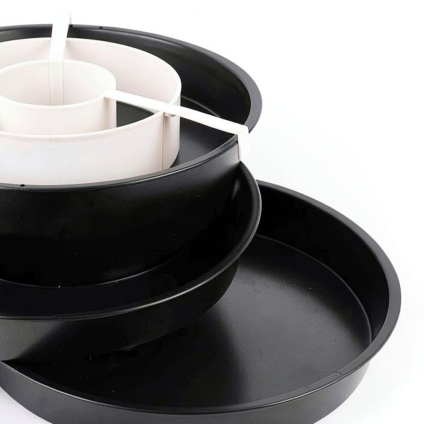 LoBake Non Stick Ring Mold Cake Pans 3 Set Bakers-3