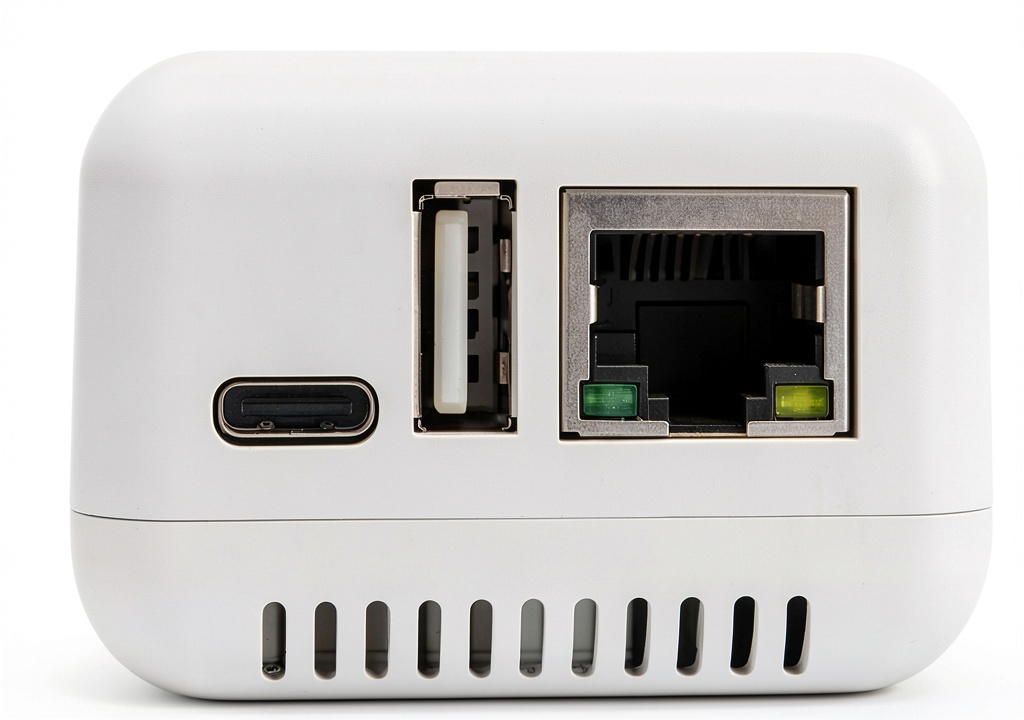 BN01 USB Print Adapter in a small office setting