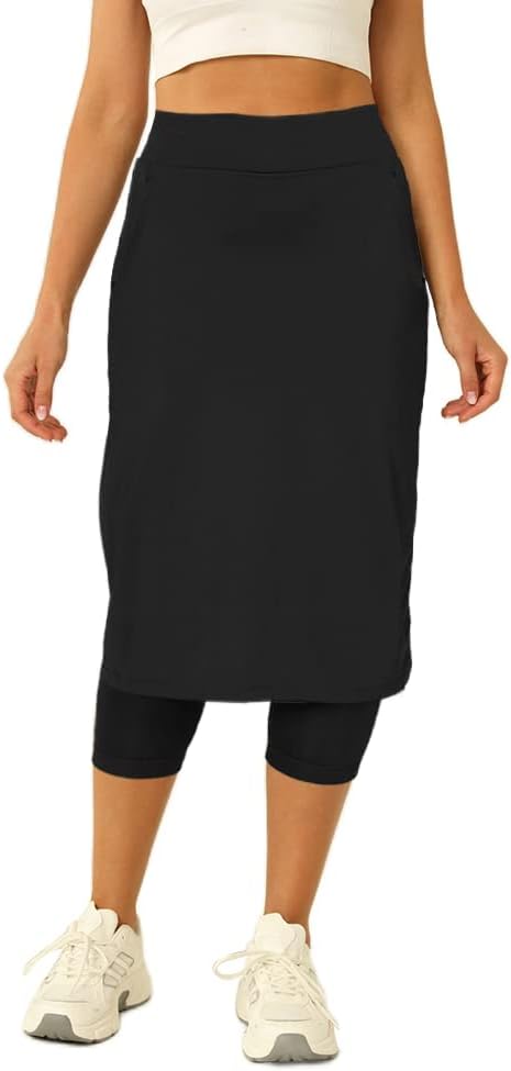 'Womens skirted leggings in multiple colors and sizes'