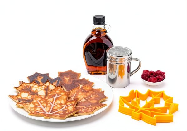 Monkey Business Maple Leaf Pancake Mold Silicone BPA Free-1
