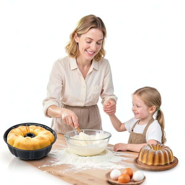 JSJMOFA Nonstick Carbon Steel Ring Pan Baking Mold-7