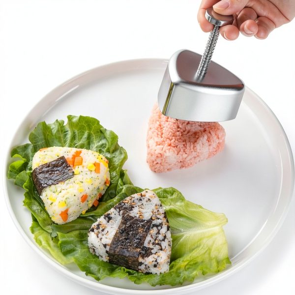 Leadigol Sushi Mold Stainless Steel Triangle Shaped Easy-2