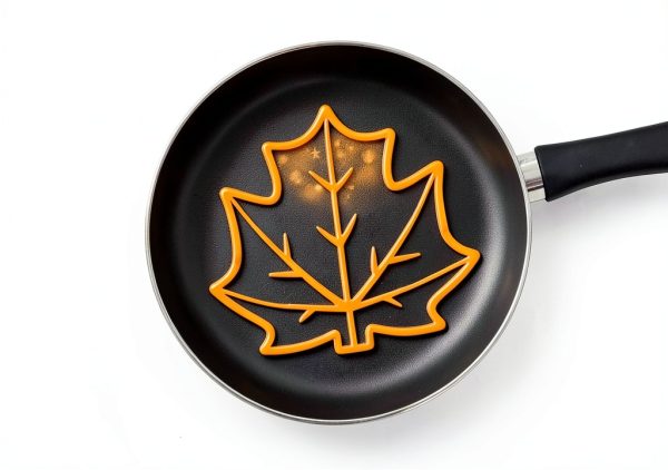 Monkey Business Maple Leaf Pancake Mold Silicone BPA Free-3