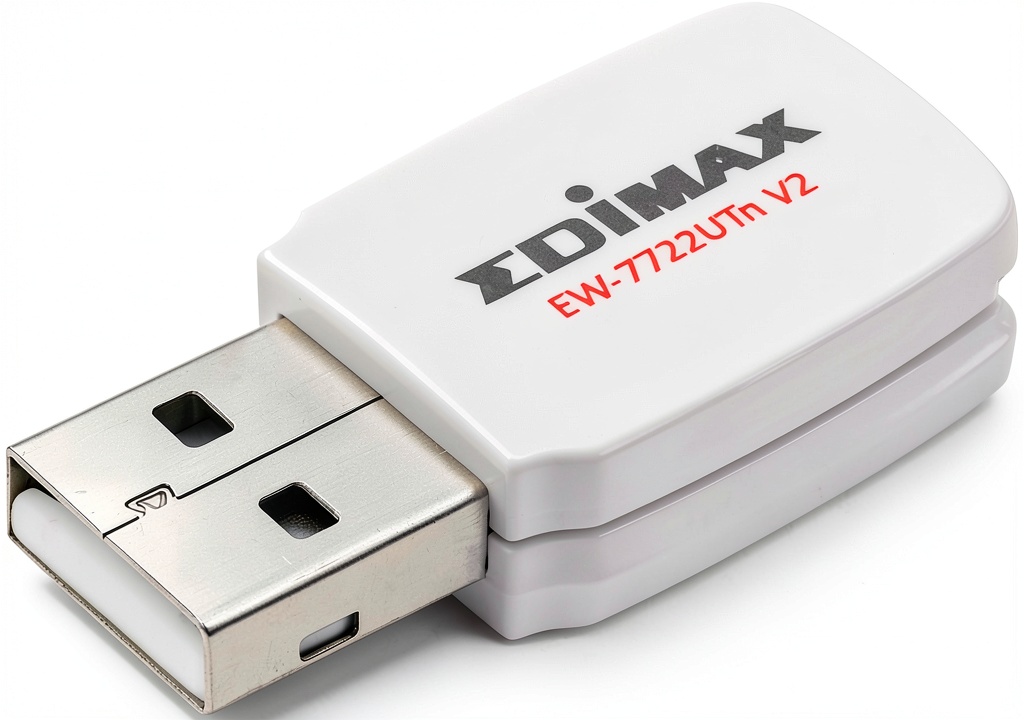 Installing HiTi Wireless Print Server for P525L Compact USB on a wooden desk