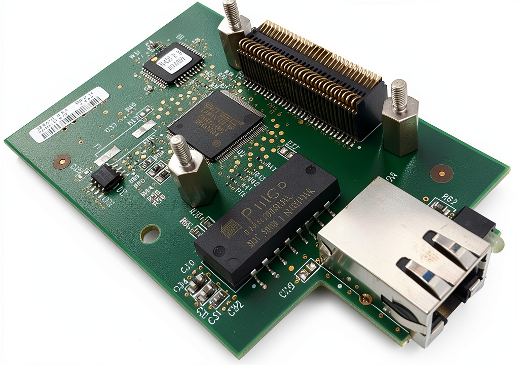 Installing Zebra ZM400/ZM600 Genuine Network Card on a wooden desk