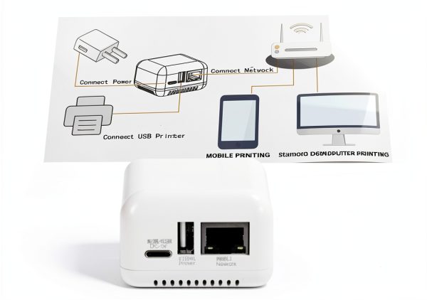 USB Print Server Sxhlseller US Plug Compact Design-4
