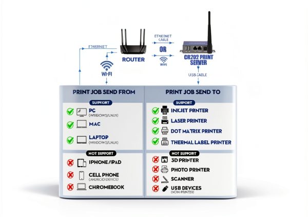 CHEECENT WiFi Print Server for USB Printer-1