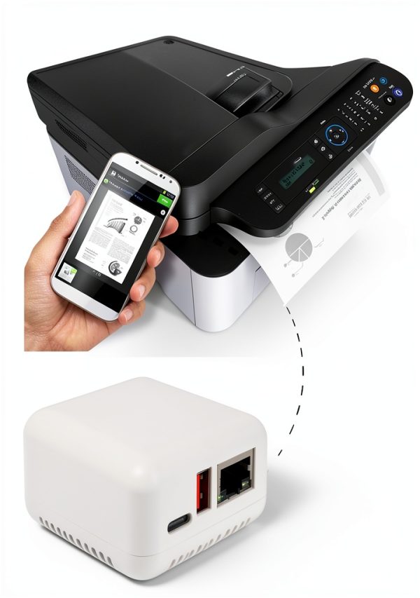USB Print Server CCYLEZ LAN Sharing Compact Design-1