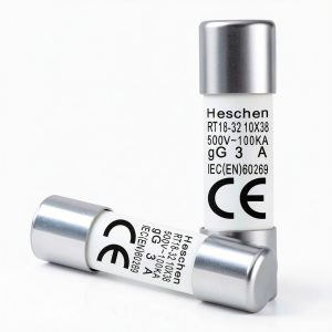 Heschen Ceramic Fuse Link RT18-32 10×38mm 3A 500V CE Pack of 20-0
