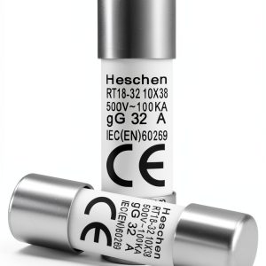 Heschen Cylindrical Ceramic Tube Fuse Link RT18-32 32A 400V Pack of 20-0