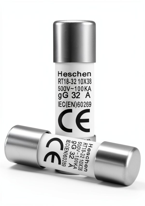 Heschen Cylindrical Ceramic Tube Fuse Link RT18-32 32A 400V Pack of 20-0