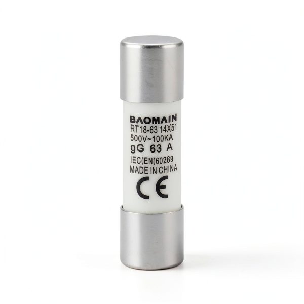 Baomain 10-Pack 63A Fuse Link RT18-63 Ceramic Tube 14x51mm 500V 100kA-4