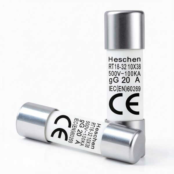 Heschen Cylindrical Ceramic Fuse Link RT18-32 20A 500V Pack of 10-8