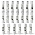 Baomain 20-Pack 25A Fuse Link RT18-32 Ceramic Tube 10x38mm 500V 100KA-0