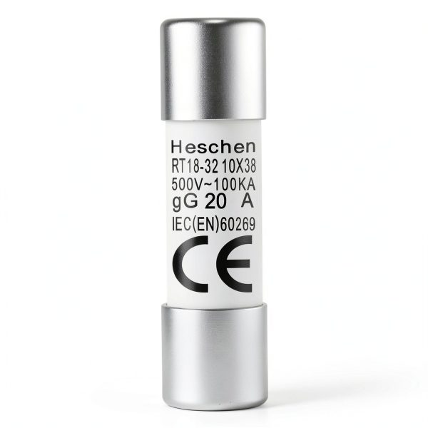 Heschen Cylindrical Ceramic Fuse Link RT18-32 20A 500V Pack of 10-7