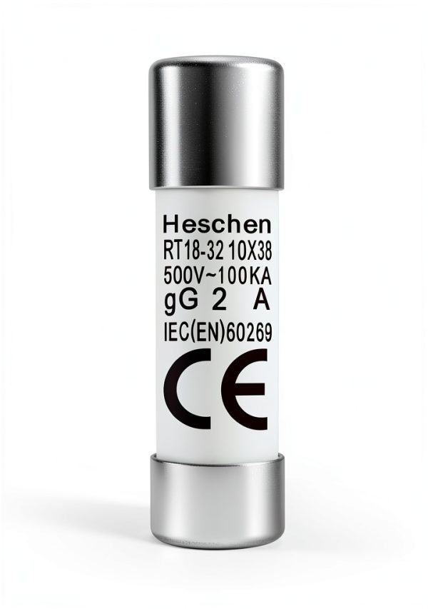 Heschen Cylindrical Ceramic Tube Fuse Link RT18-32 2A 500V Pack of 10-7