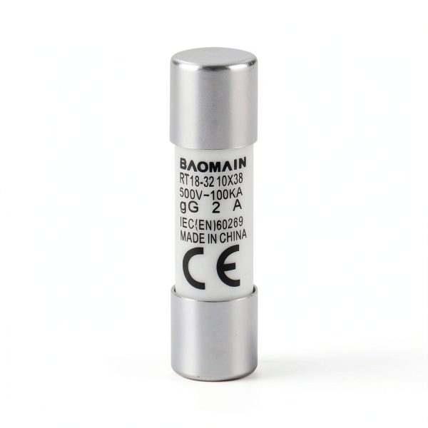 Baomain 20-Pack 2A Ceramic Fuse Link RT14 R015 10x38mm AC 500V-1