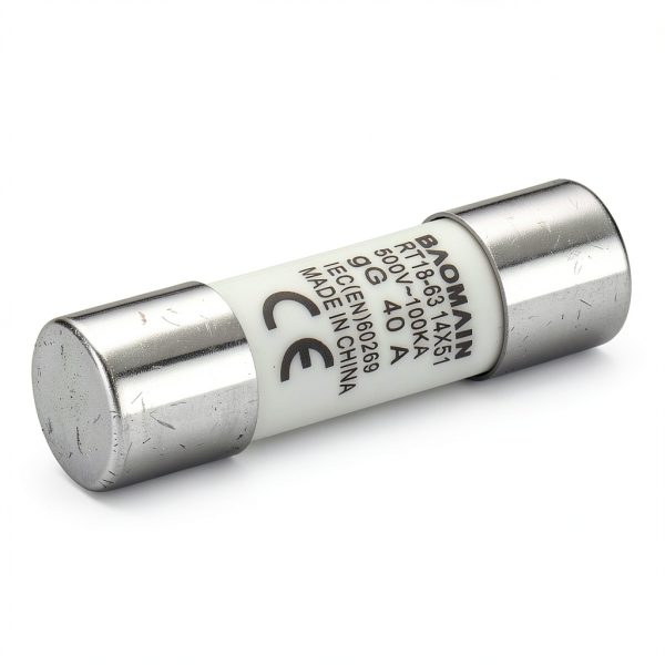 Baomain 10-Pack 40A Fuse Link, RT18-63 (RO16 RT14 RT19), Cylindrical Ceramic Tube 14x51mm 500V CE Listed-2
