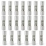 Baomain 20-Pack 3A Ceramic Fuse Links RT18-32 500V/690V 10x38mm-0