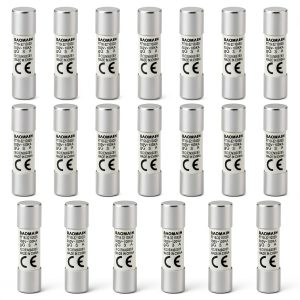 Baomain 20-Pack 3A Ceramic Fuse Links RT18-32 500V/690V 10x38mm-0