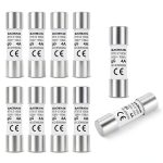 Baomain 10-Pack 4A Fuse Link, RT18-32 (RO15 RT14 RT19), Cylindrical Ceramic Tube 10x38mm 500V CE Listed-0