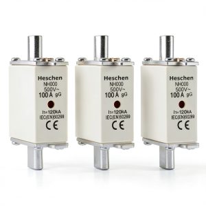 Heschen NH Fuse Link 100A gG Front Indicator Combo Detector Pack of 3-0