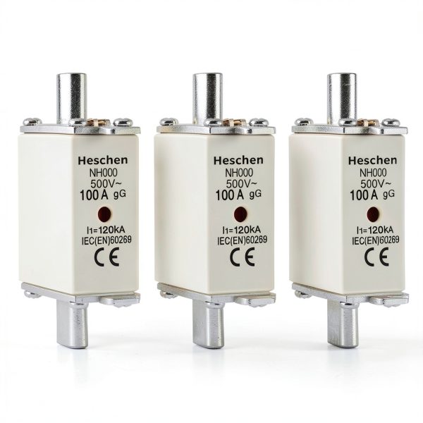 Heschen NH Fuse Link 100A gG Front Indicator Combo Detector Pack of 3-0