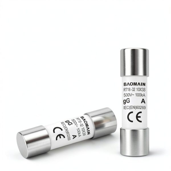 Baomain 10-Pack 32A Fuse Link RT18-32 10x38mm Tube 400V CE Listed-2