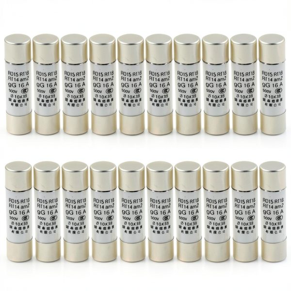 Hxchen 500V 16A Fast Blow Ceramic Fuse Links - 20 Pack R015 RT18 RT14-0