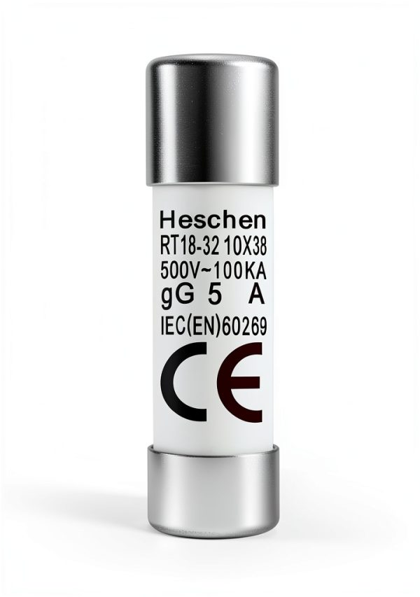 Heschen Cylindrical Ceramic Tube Fuse Link RT18-32 5A 500V Pack of 10-7