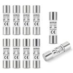 Baomain 10-Pack 2A Fuse Link, RT18-32 (RO15 RT14 RT19), Cylindrical Ceramic Tube 10x38mm 500V CE Listed-0